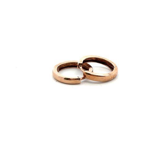 Rose Gold Plated Hoop Earrings