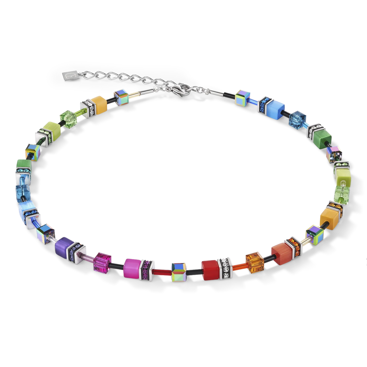 Coeur De Lion Multicolour Rainbow Necklace