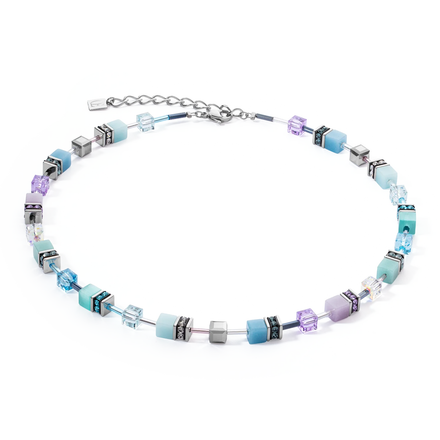 Coeur De Lion Iconic Aqua and Lilac Necklace