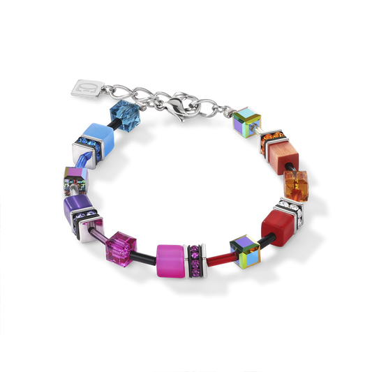 Coeur De Lion Multicoloured Rainbow Stainless Steel Bracelet
