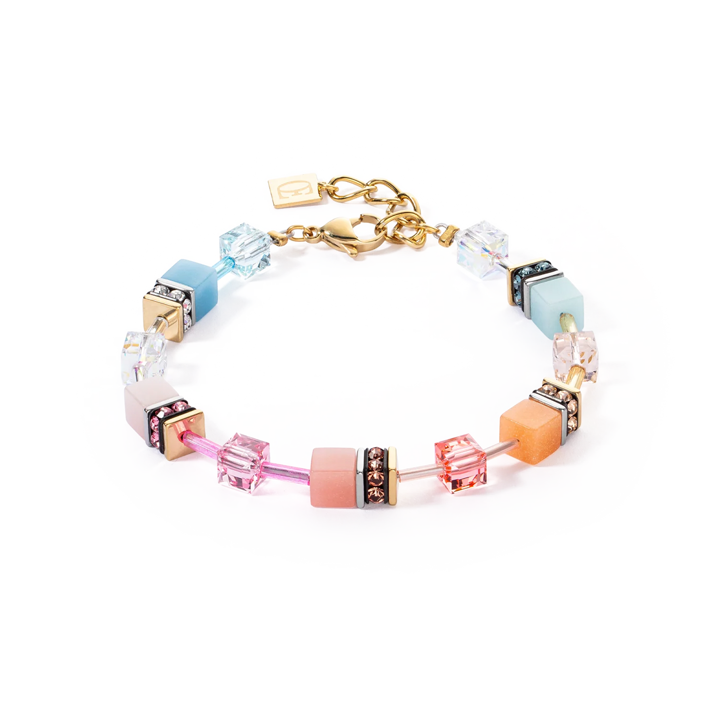 Coeur De Lion Iconic Multi Aqua and Apricot Bracelet