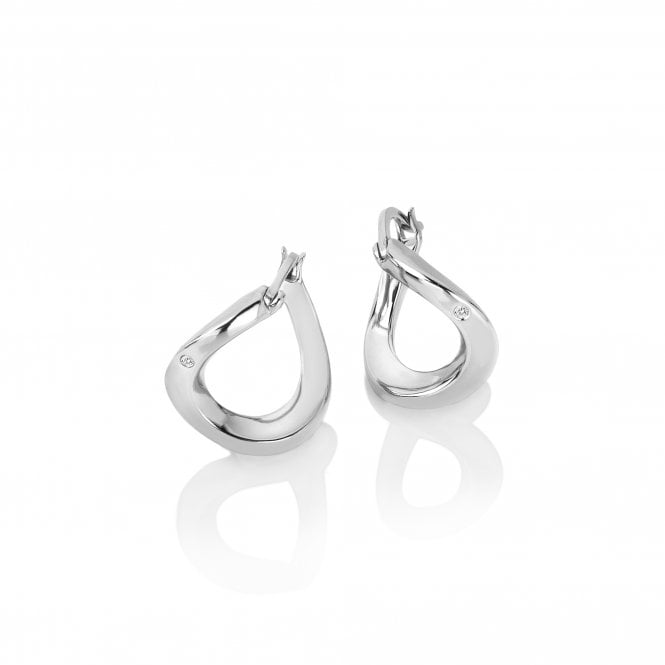 Hot Diamonds Silver Soul Hoop Earrings DE792