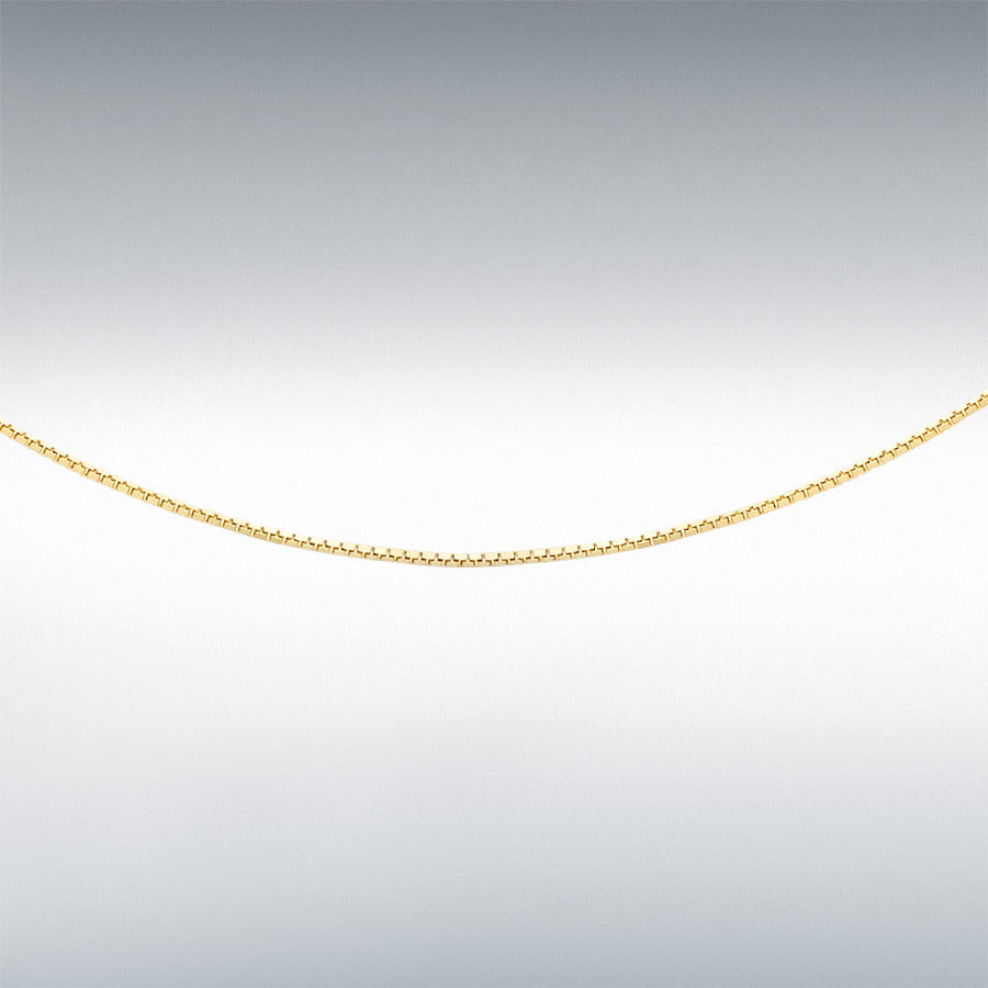 9ct Yellow Gold 1.1mm Round Belcher Chain 18"
