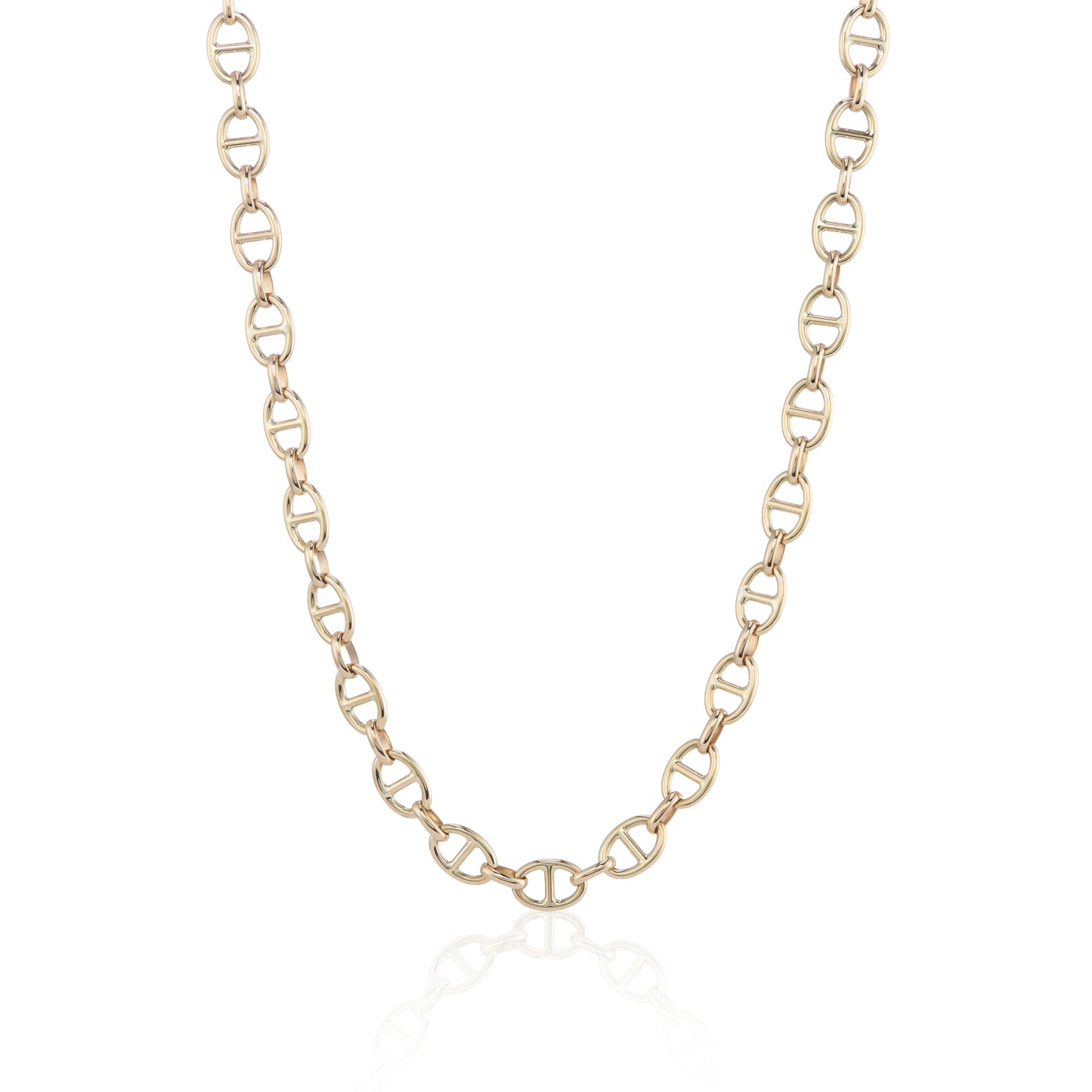 9ct Yellow Gold Marine Link Chain 18"