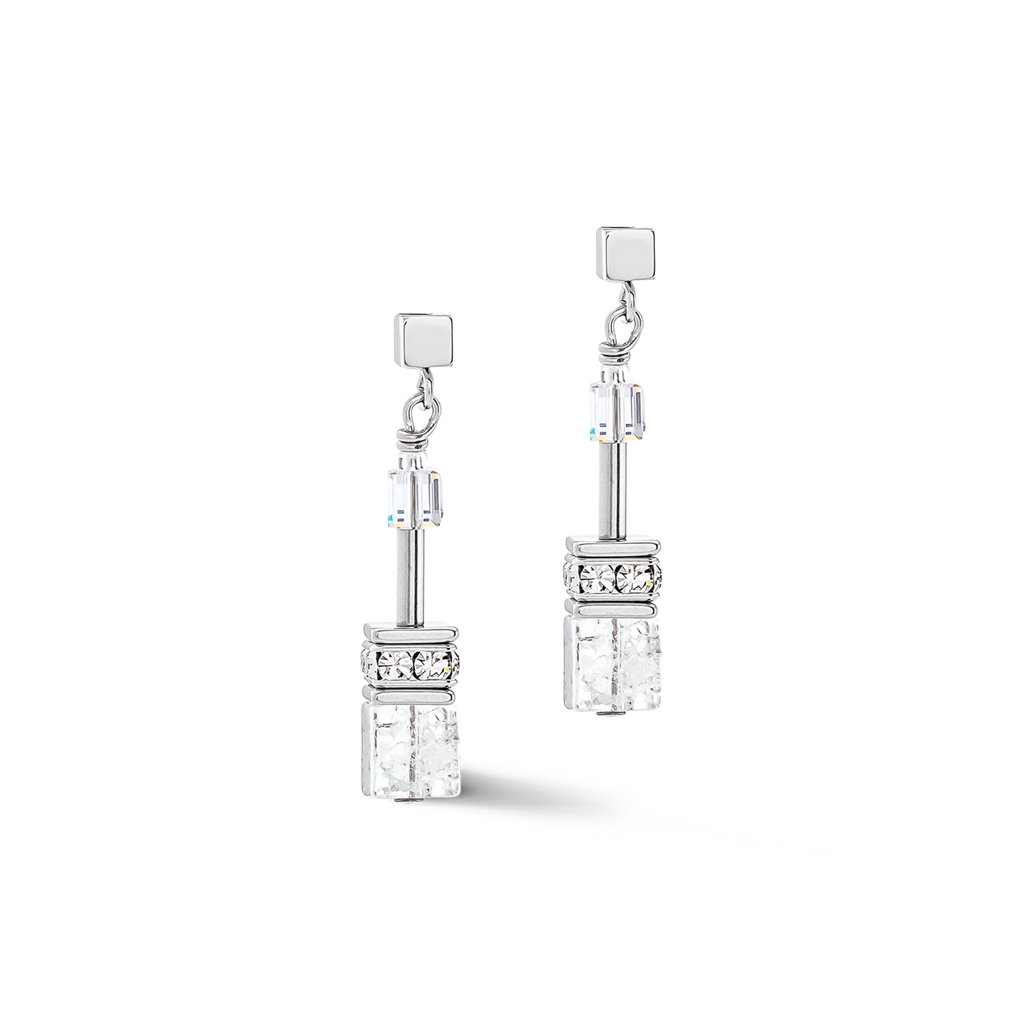 Coeur De Lion Iconic Crystal Drop Earrings