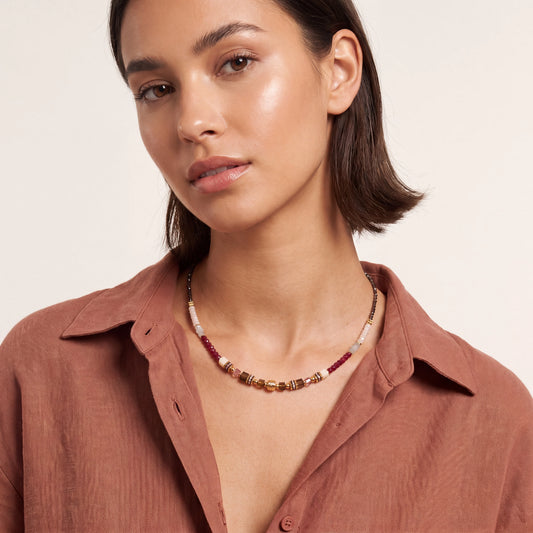 Coeur De Lion GeoCUBE® Precious Grace Necklace Rose Smoke