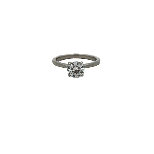 Platinum Laboratory Grown Diamond Brilliant Cut 1.03ct D Colour Ring Size M
