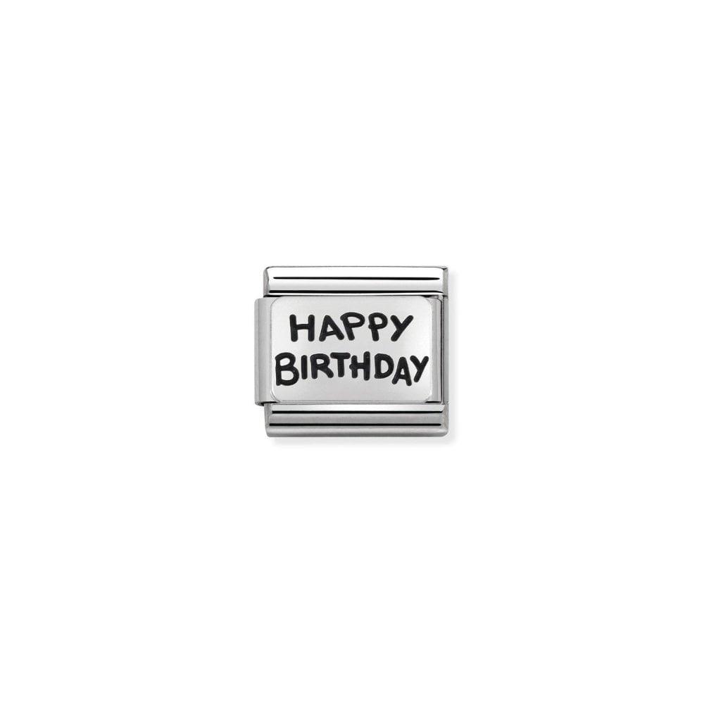Nomination Oxidised Happy Birthday 330102/41