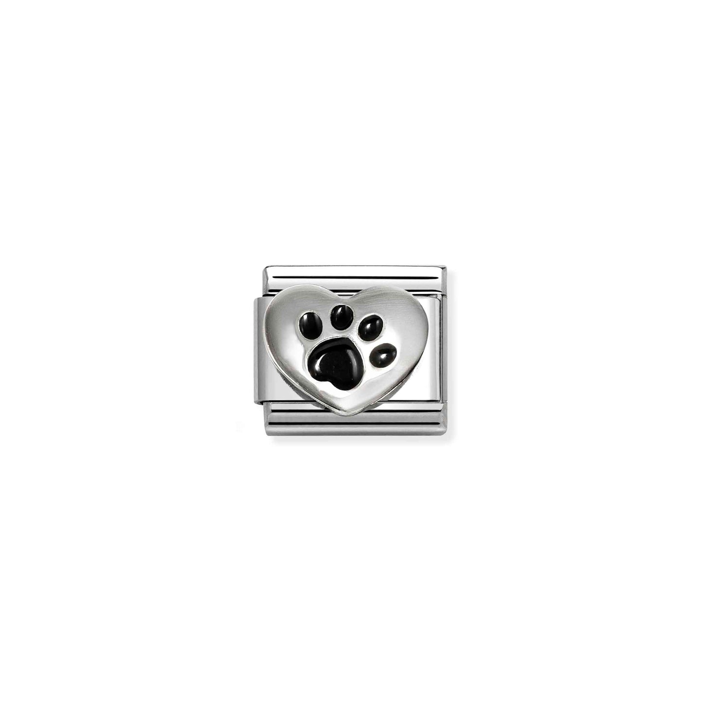 Nomination Composable Classic Black Enamel Paw Print Charm 330204/51