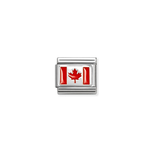 Nomination Composable Classic Enamel Canada Flag 330207/37