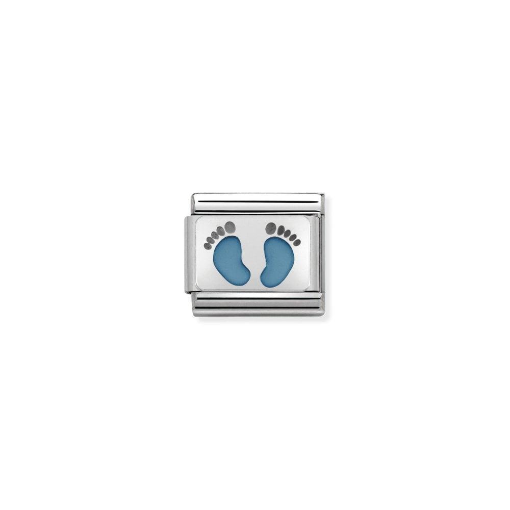 Nomination Blue Footprints Charm 330208/15