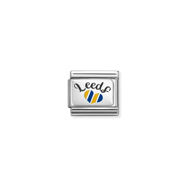 Nomination Composable Classic Leeds Yellow And Blue Heart Charm 330209/60