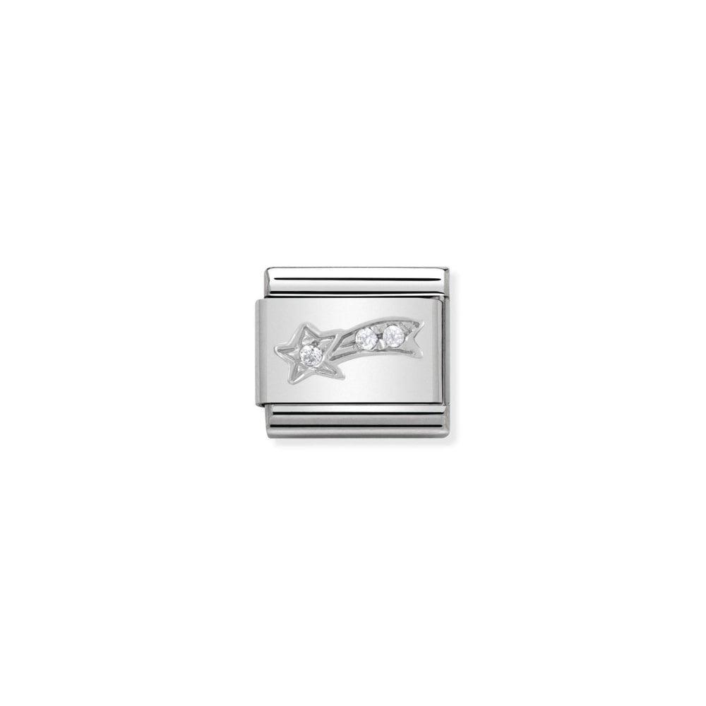 Nomination White CZ Shooting Star Charm 330313/01