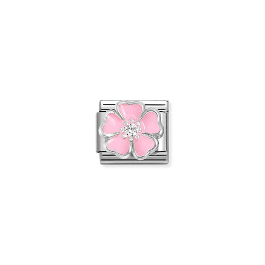 Nomination Pink Peach Blossom Cubic Zirconia Charm 330321/14