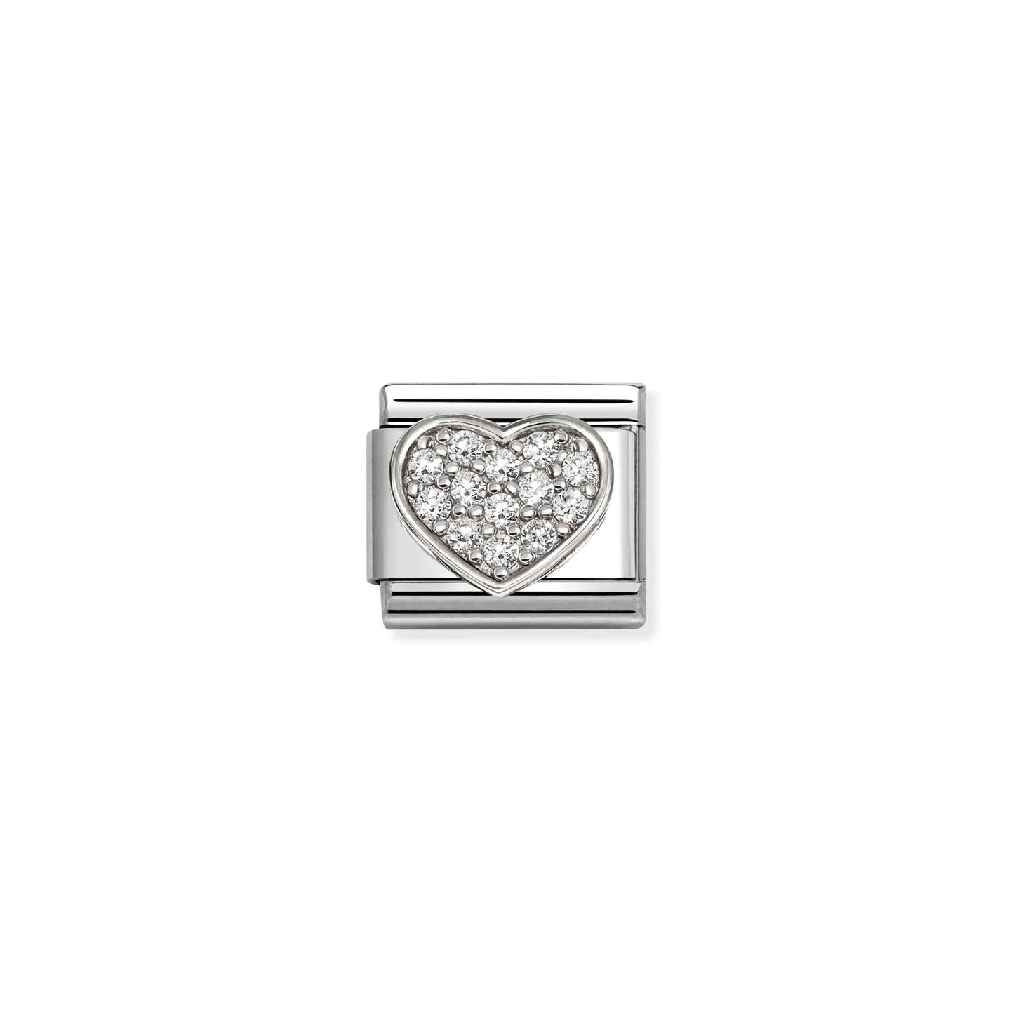 Nomination Composable Classic Cubic Zirconia Heart Charm 330322/24