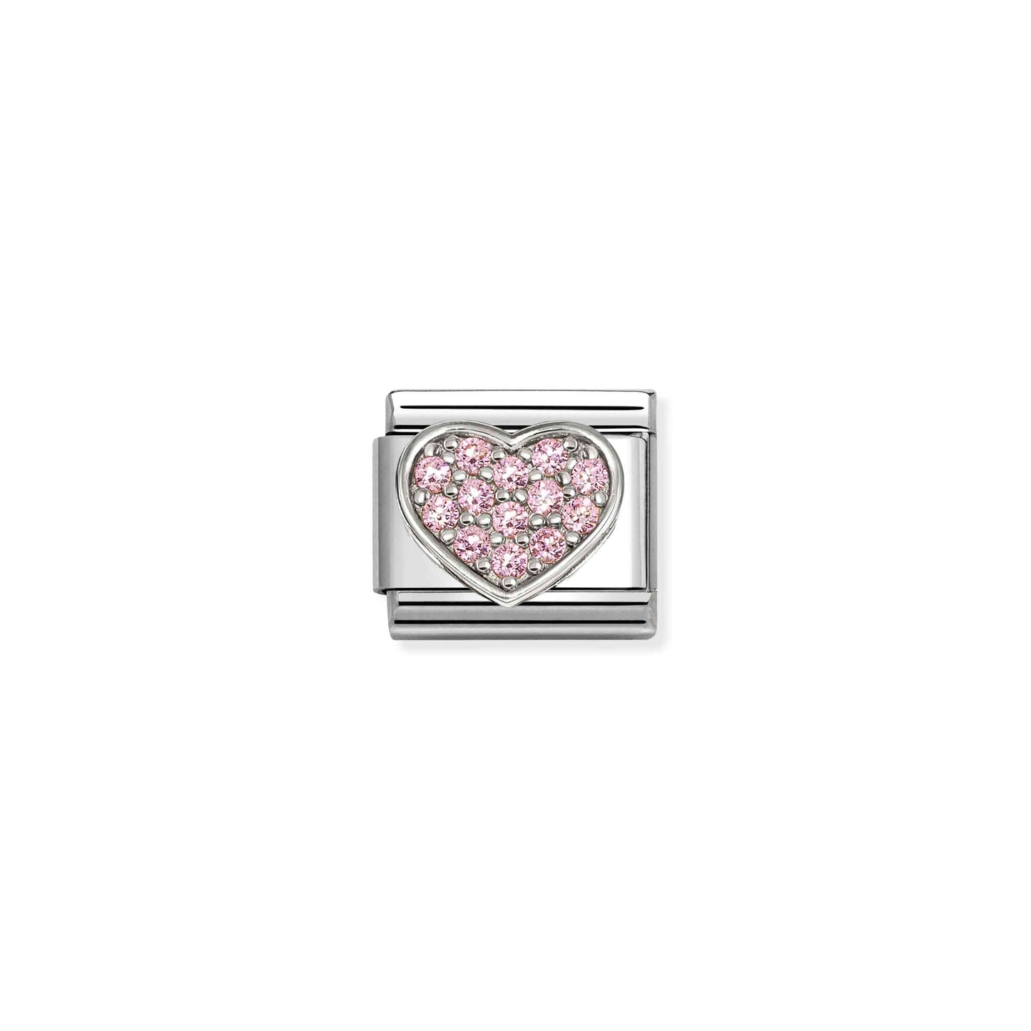 Nomination Composable Classic Pink Cubic Zirconia Heart Charm 330322/25
