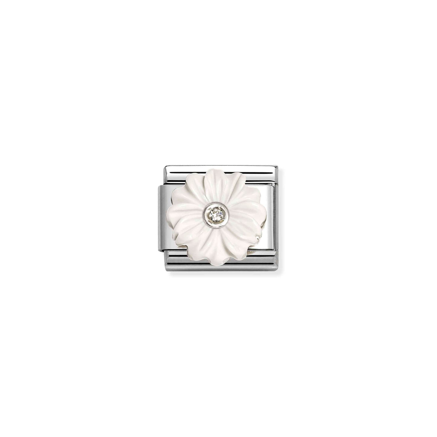 Nomination Composable Classic Whit Resin Daisy Flower Charm 330512/23
