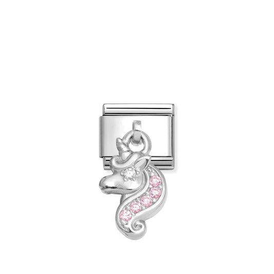 Nomination Composable Unicorn Cubic Zirconia Dangly 331800/36