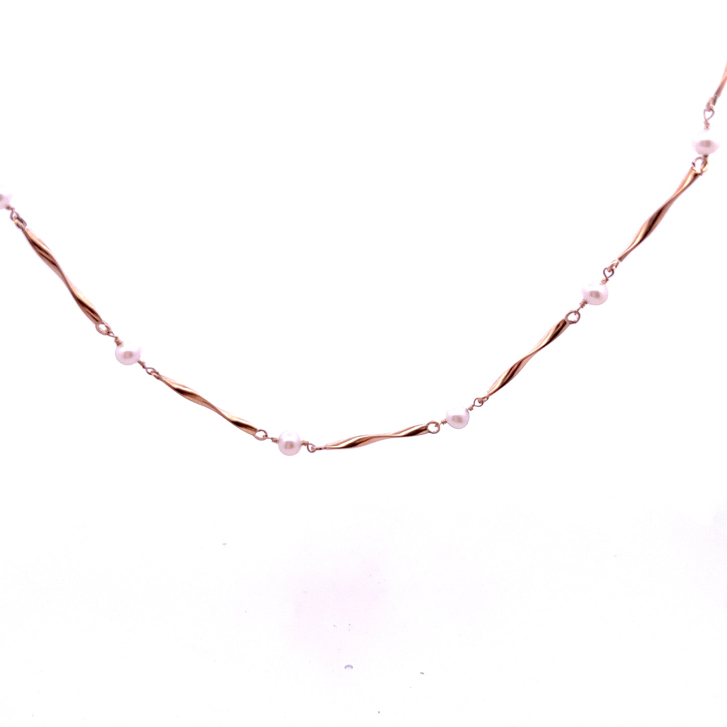 9ct Yellow Gold Freshwater Cultured Pearl Necklace
