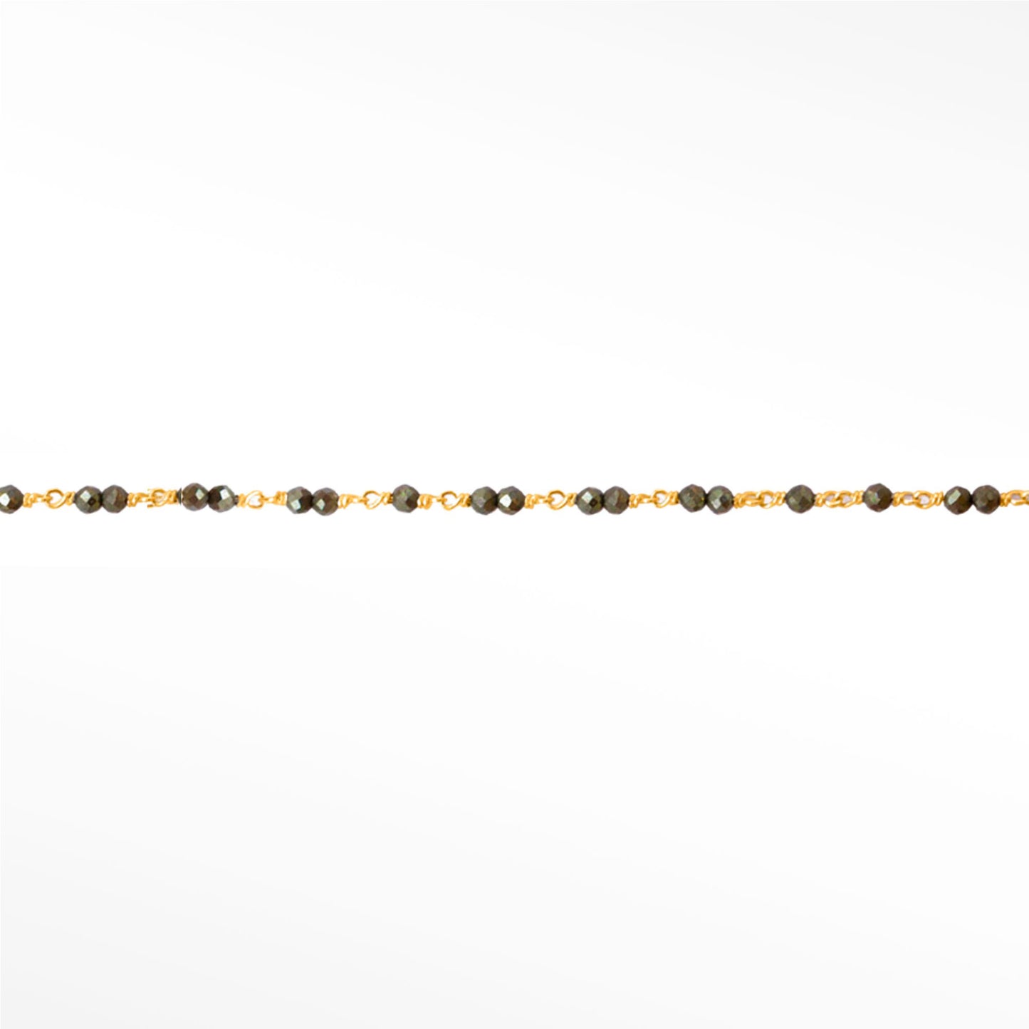 14ct Gold Filled 1.7mm Pyrite Permanent Bracelet