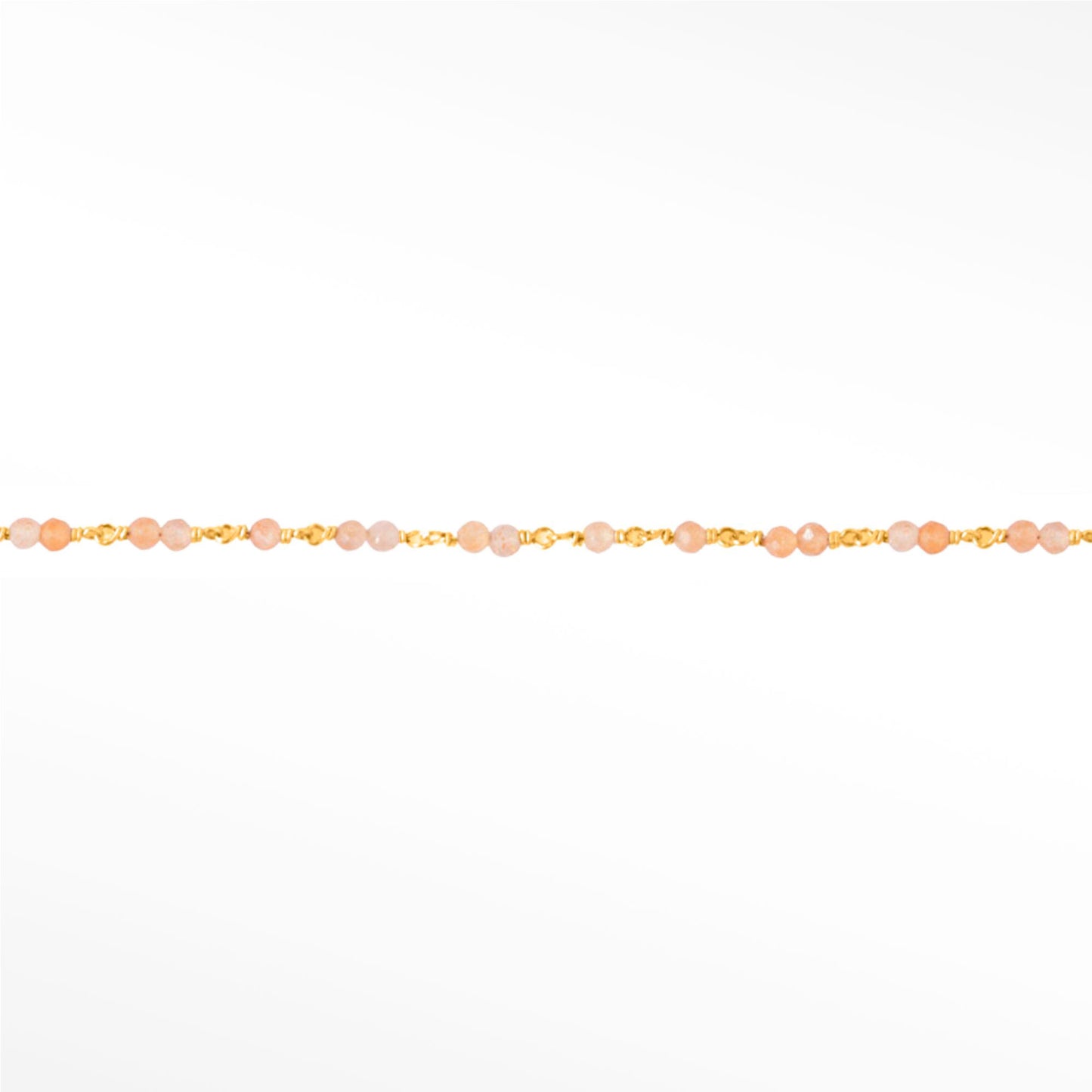 14ct Yellow Gold Filled 1.7mm Sunstone Enamel Bead Permanent Bracelet