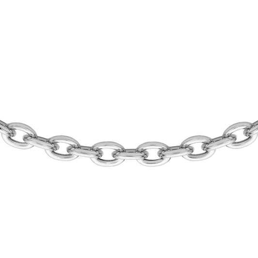 Sterling Silver Oval Belcher 24"