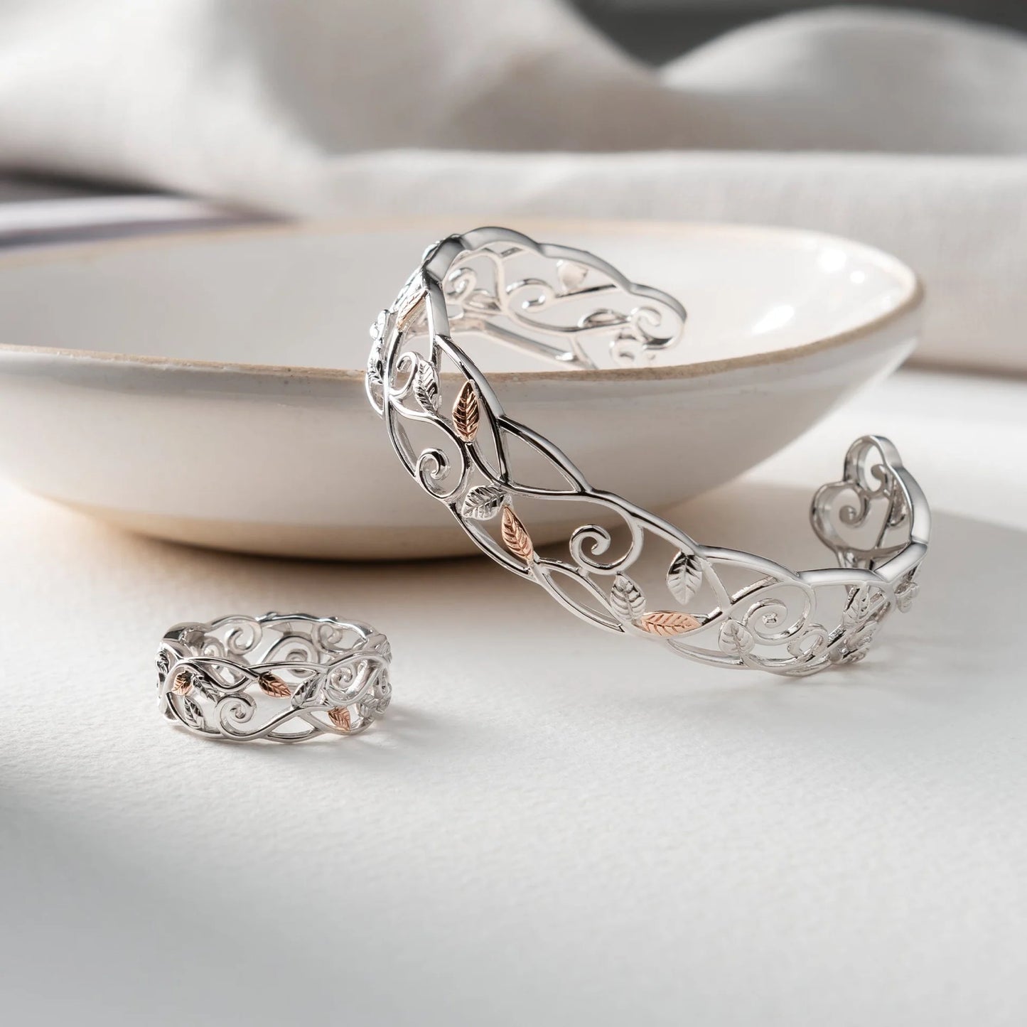 Clogau Awelon Band Ring Size N