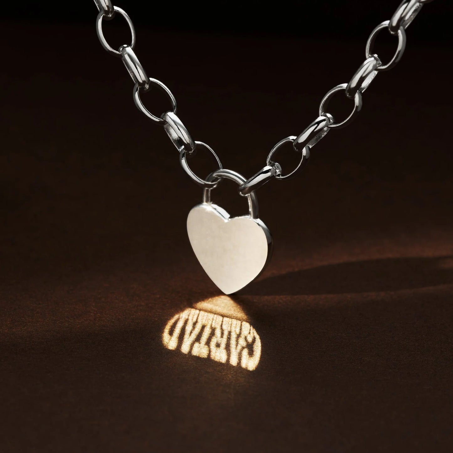 Clogau Sterling Silver Cariad Heart Padlock Necklace