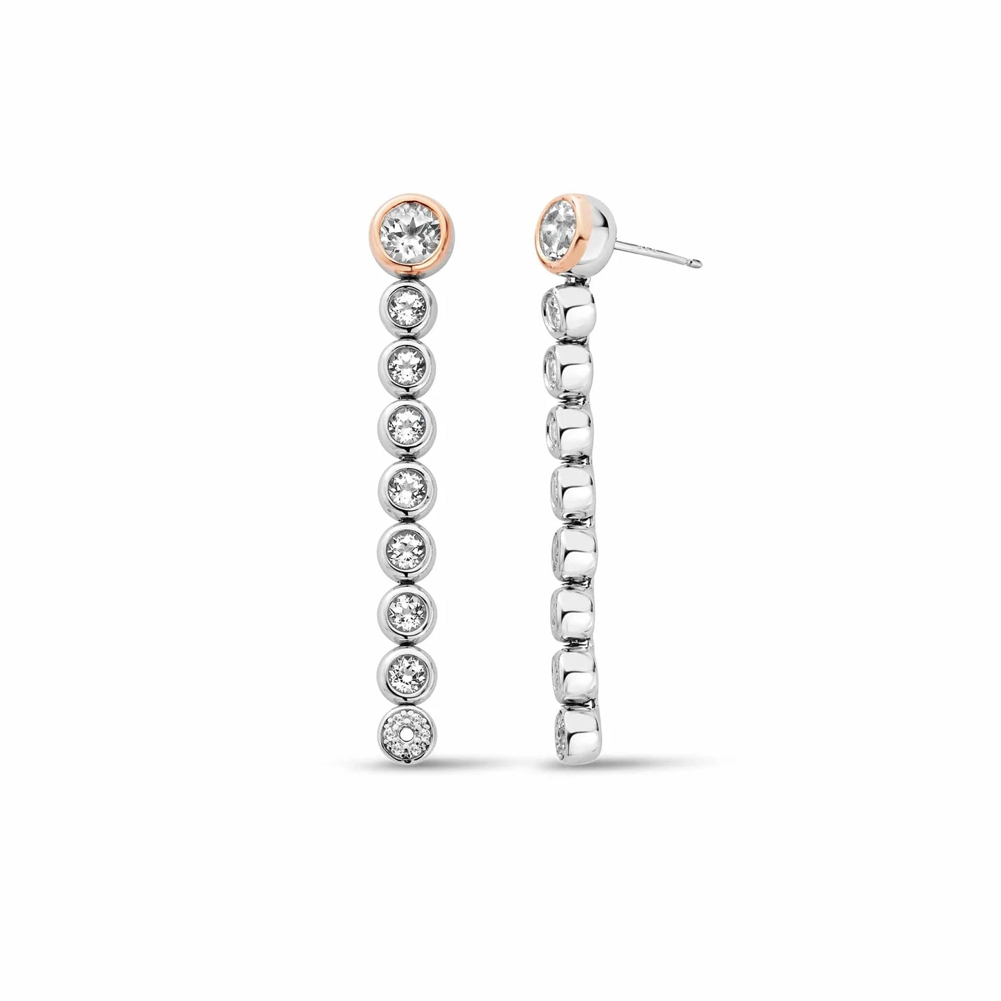 Clogau Celebration Cubic Zirconia Tennis Chain Drop Or Hoop Earrings 3SCLC0799