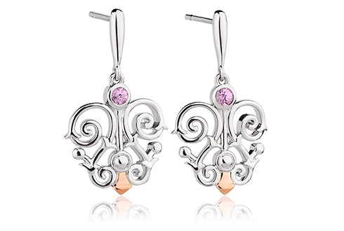 Clogau Bohemia Crown Drop Earrings 3SFLDE4