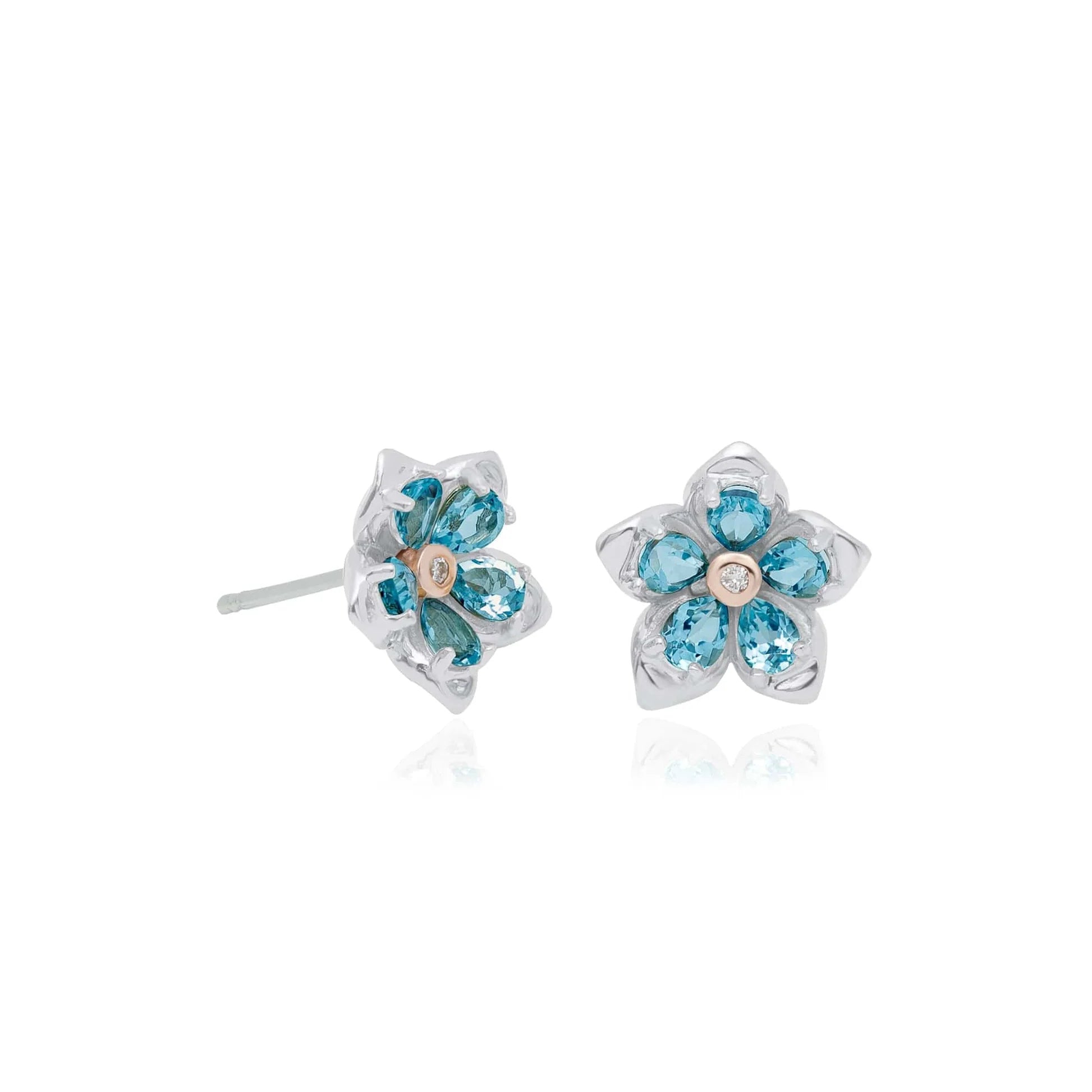 Clogau Forget Me Not Stud Earrings Judith Hart Jewellers