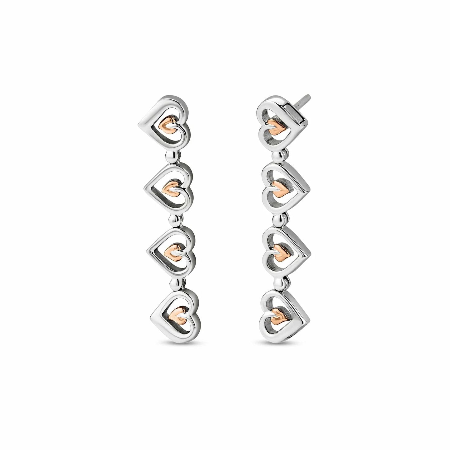 Clogau Sterling Silver Tree Of Life Adjustable Stud and Drop Earrings 3SHEA884