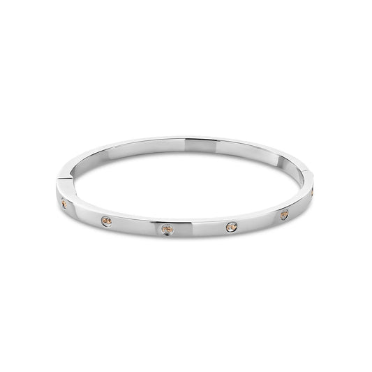 Clogau Sterling Silver Insignia Slim Bangle 3SINS852