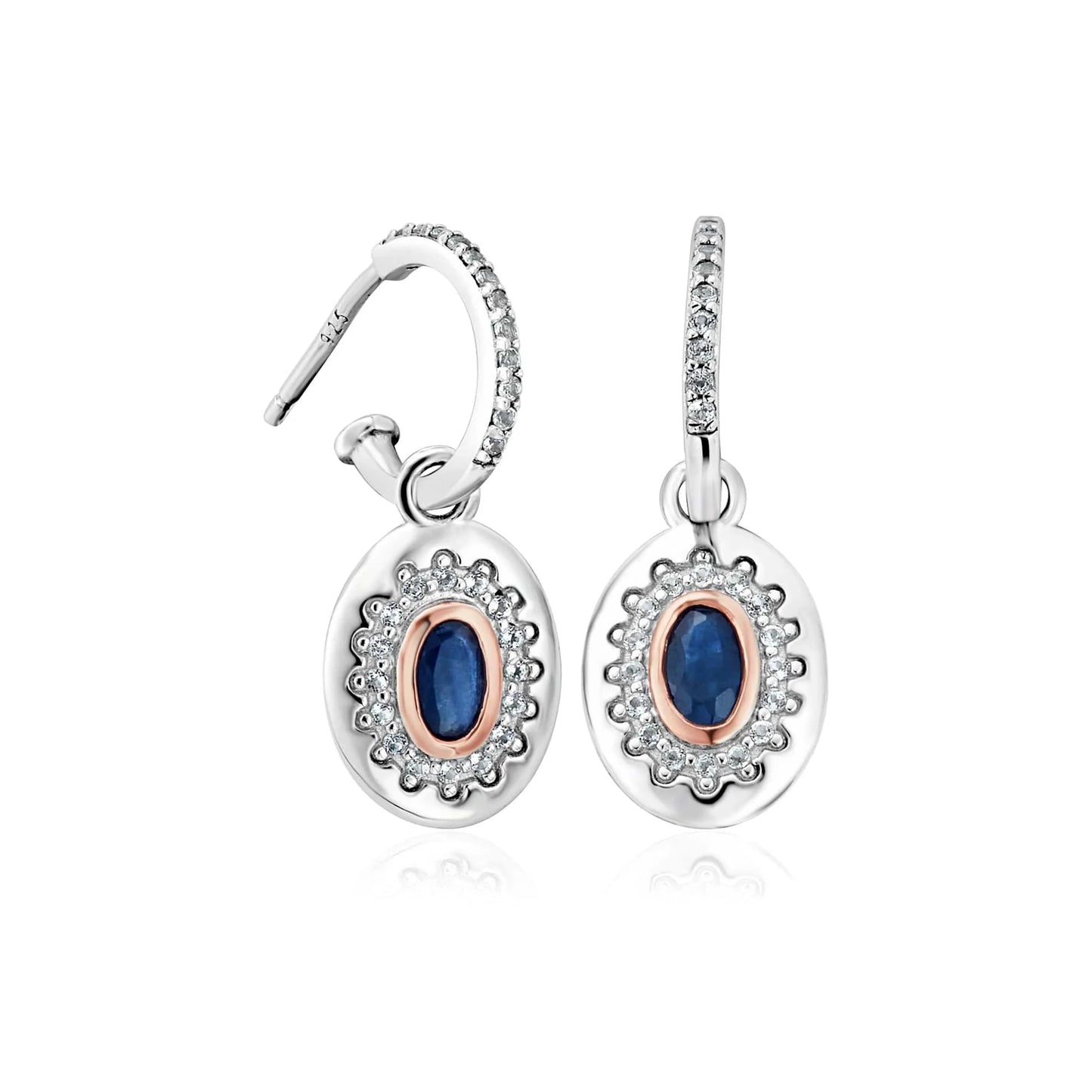 Clogau Princess Diana Sapphire Drop Earrings