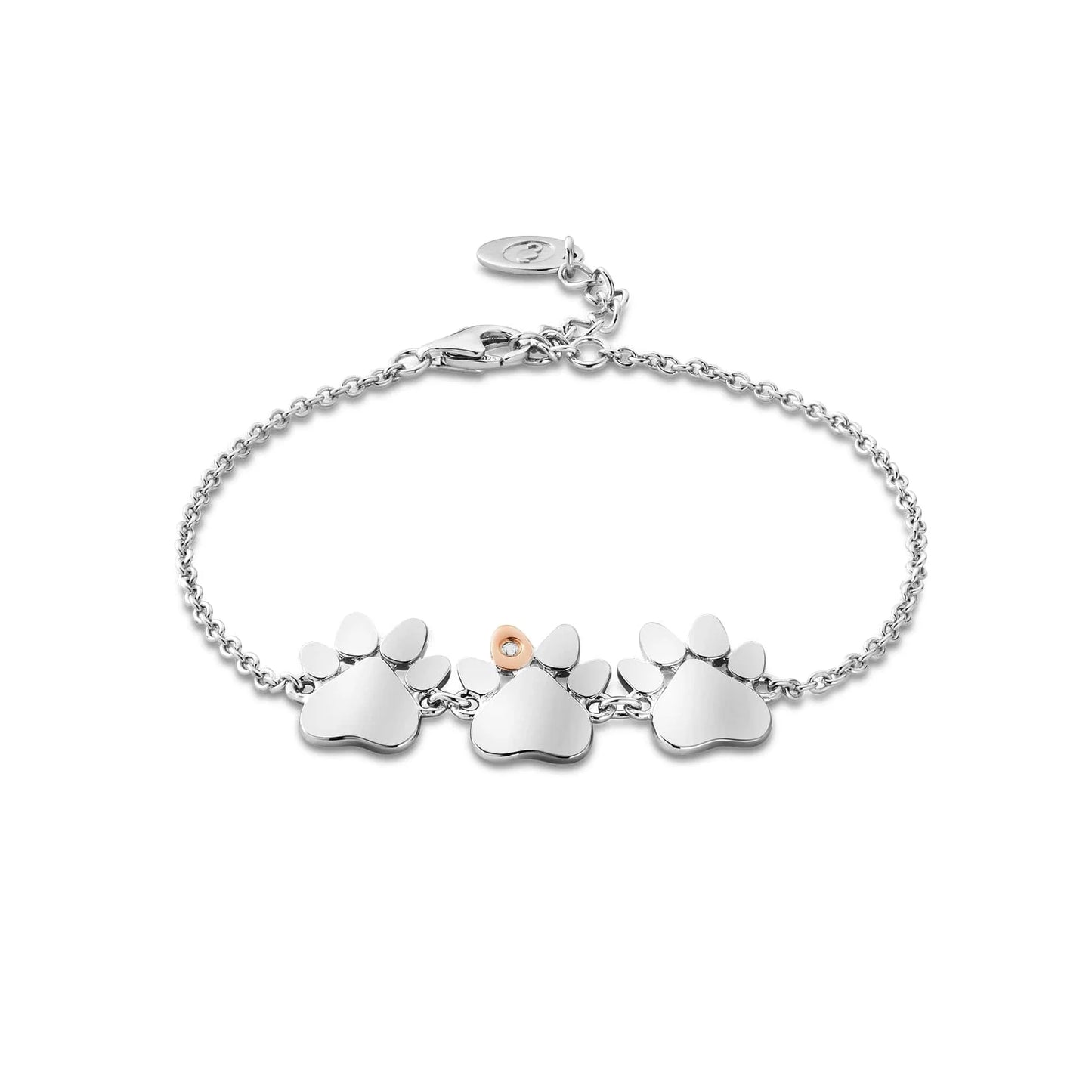 Clogau Triple My Heart Paw Bracelet 3SPWP0824