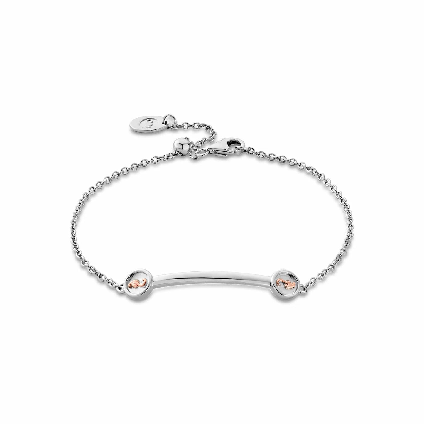 Clogau Insignia Curve Silver Bracelet 3STOL0226