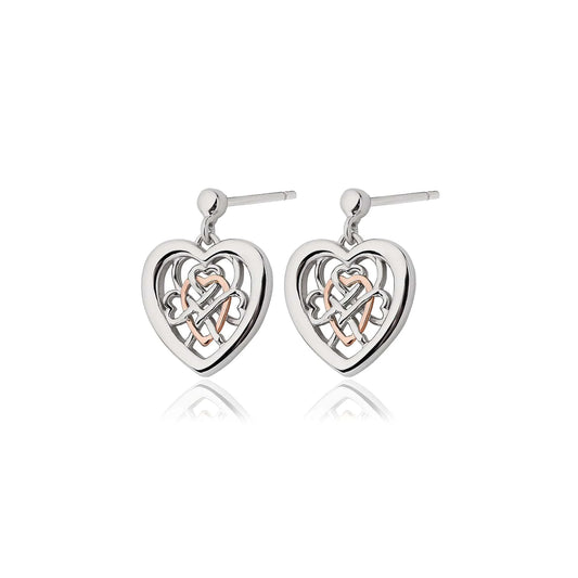 Clogau Welsh Royalty Heart Stud Earrings