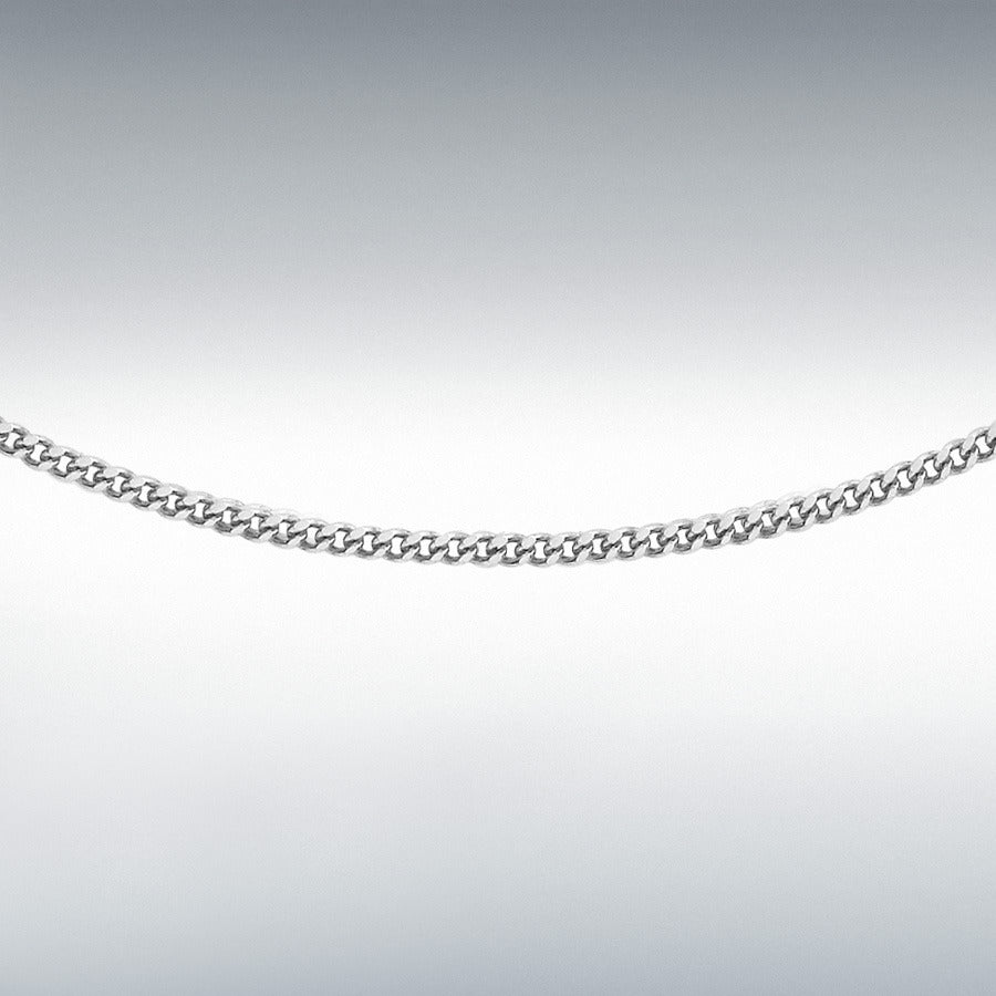 Platinum Curb Chain 18"