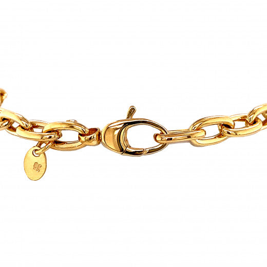 9ct Solid Yellow Gold Bracelet 19cm