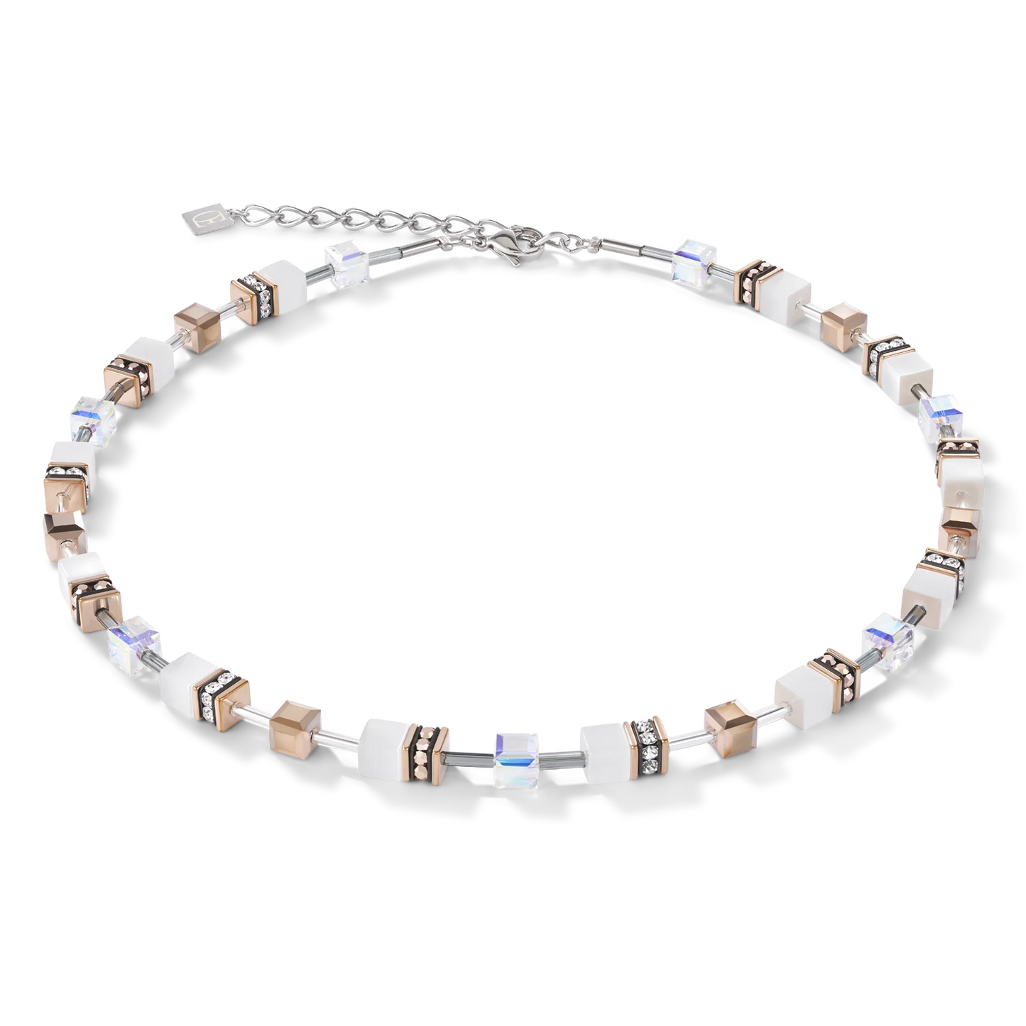 Coeur De Lion White Rose Necklace 4016/10-1400