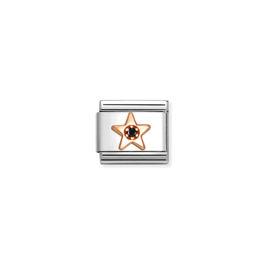 Nomination Composable Classic Black Cubic Zirconia Star 430305/38