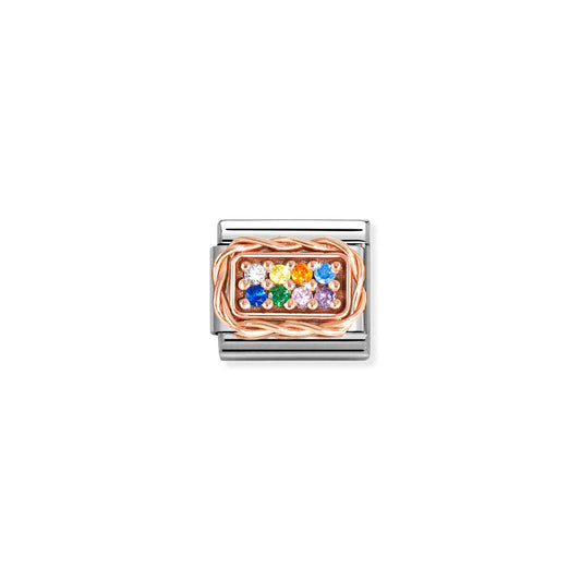 Nomination Composable Classic Rainbow Pave Cubic Zirconia 430318/17