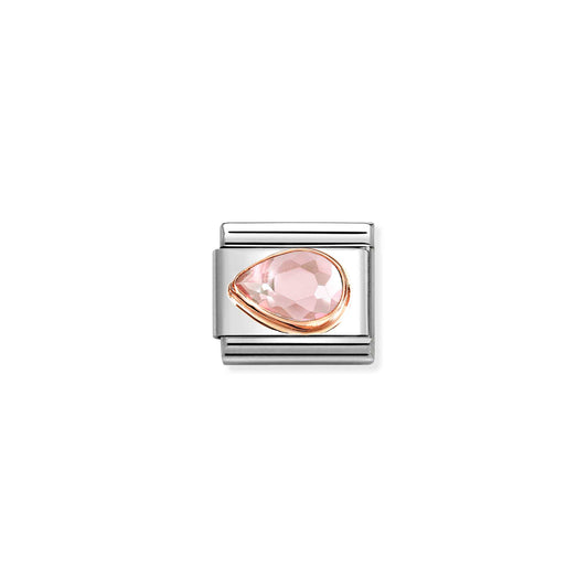 Nomination Composable Classic Pink Cubic Zirconia Drop Left 430605/003