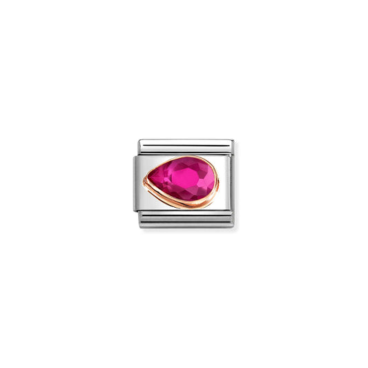 Nomination Composable Classic Red Cubic Zirconia Drop Left 430605/005