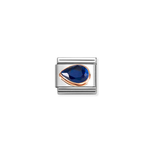 Nomination Composable Classic Navy Cubic Zirconia Drop Left 430605/007