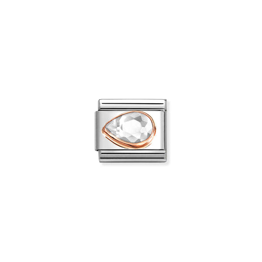 Nomination Composable Classic Clear Cubic Zirconia Drop Left 430605/010
