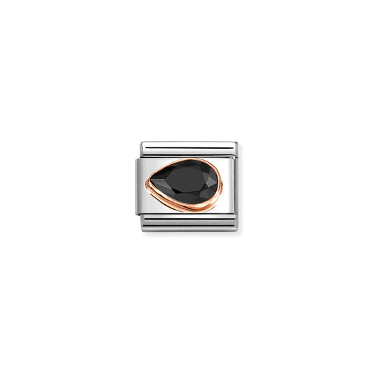 Nomination Composable Classic Black Cubic Zirconia Teardrop 430605/011