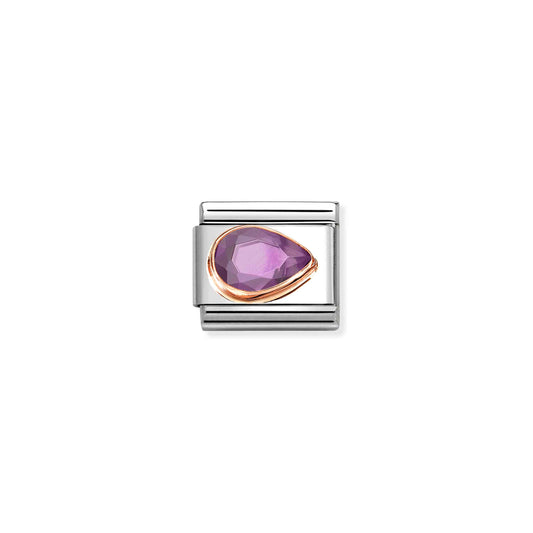 Nomination Composable Classic Purple Cubic Zirconia Drop Right 430606/001