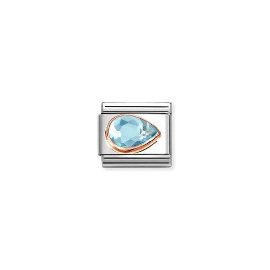 Nomination Composable Classic Light Blue Cubic Zirconia Drop Right 430606/006