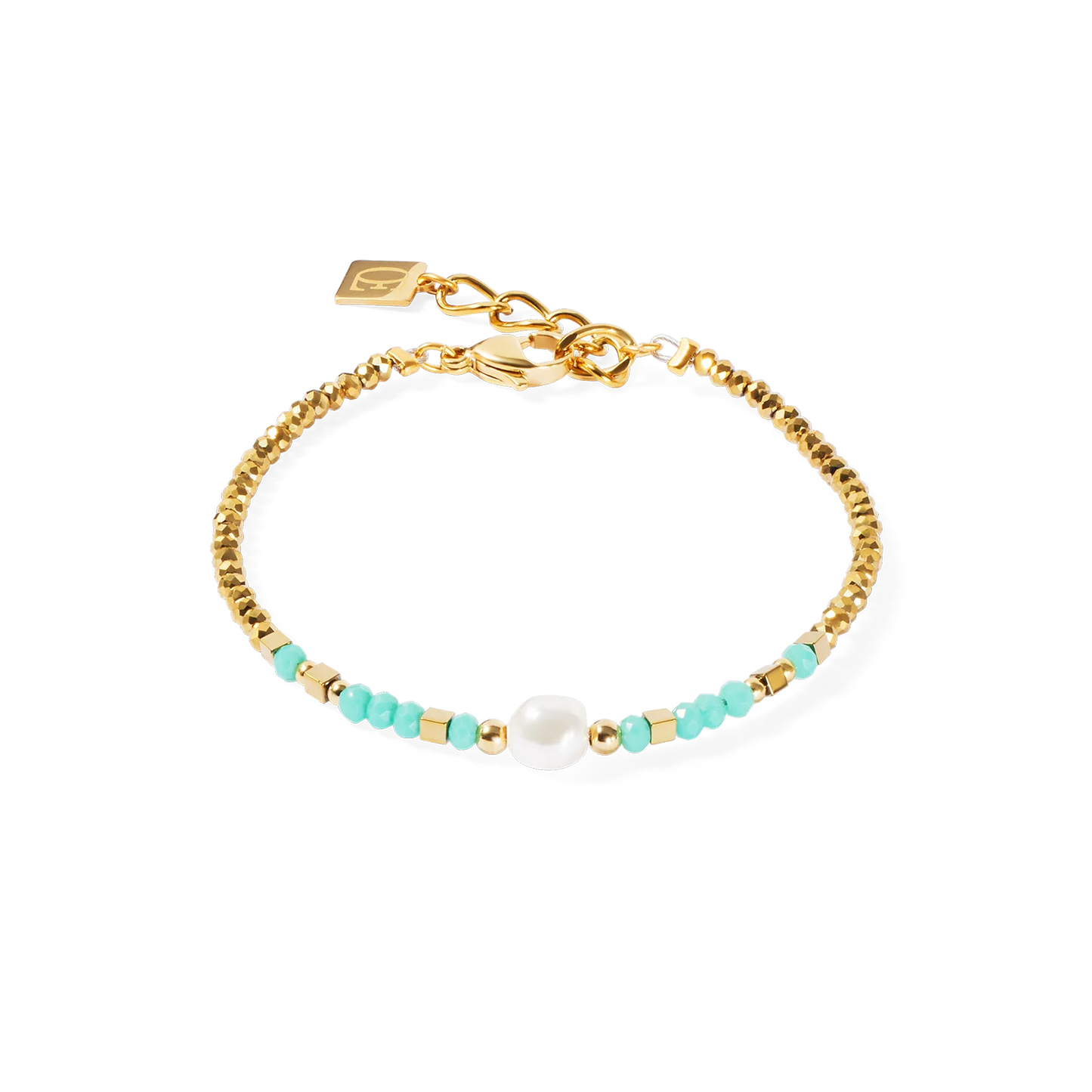 Coeur De Lion Bracelet Lagoon Pearl and Mint Crystal Bracelet